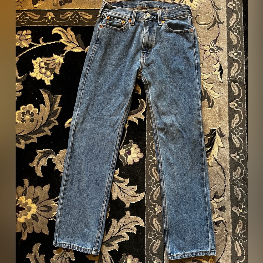Authentic Levi Strauss straight leg 505 blue jeans